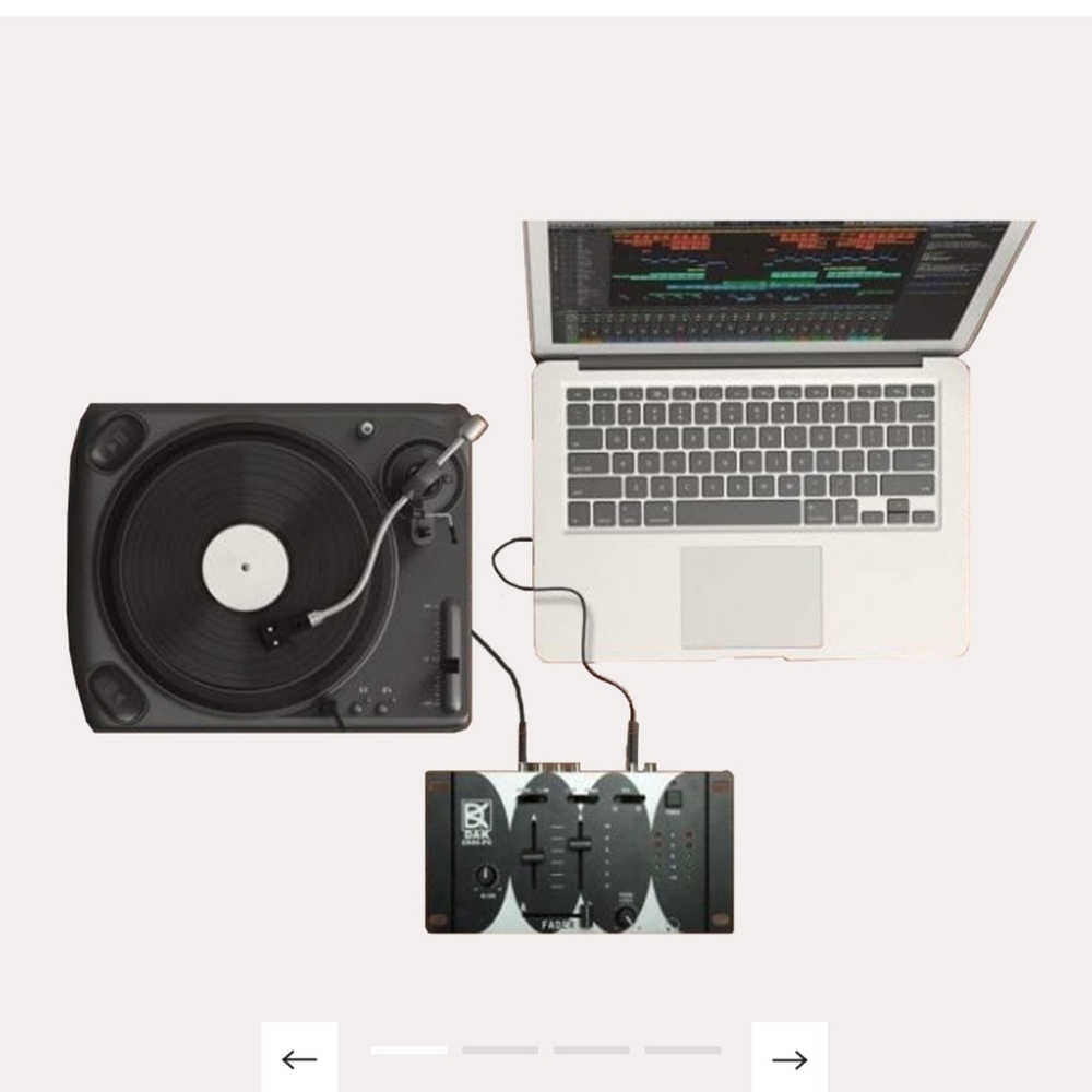 DAK Audio Interface for Turntable and Laptop - Black